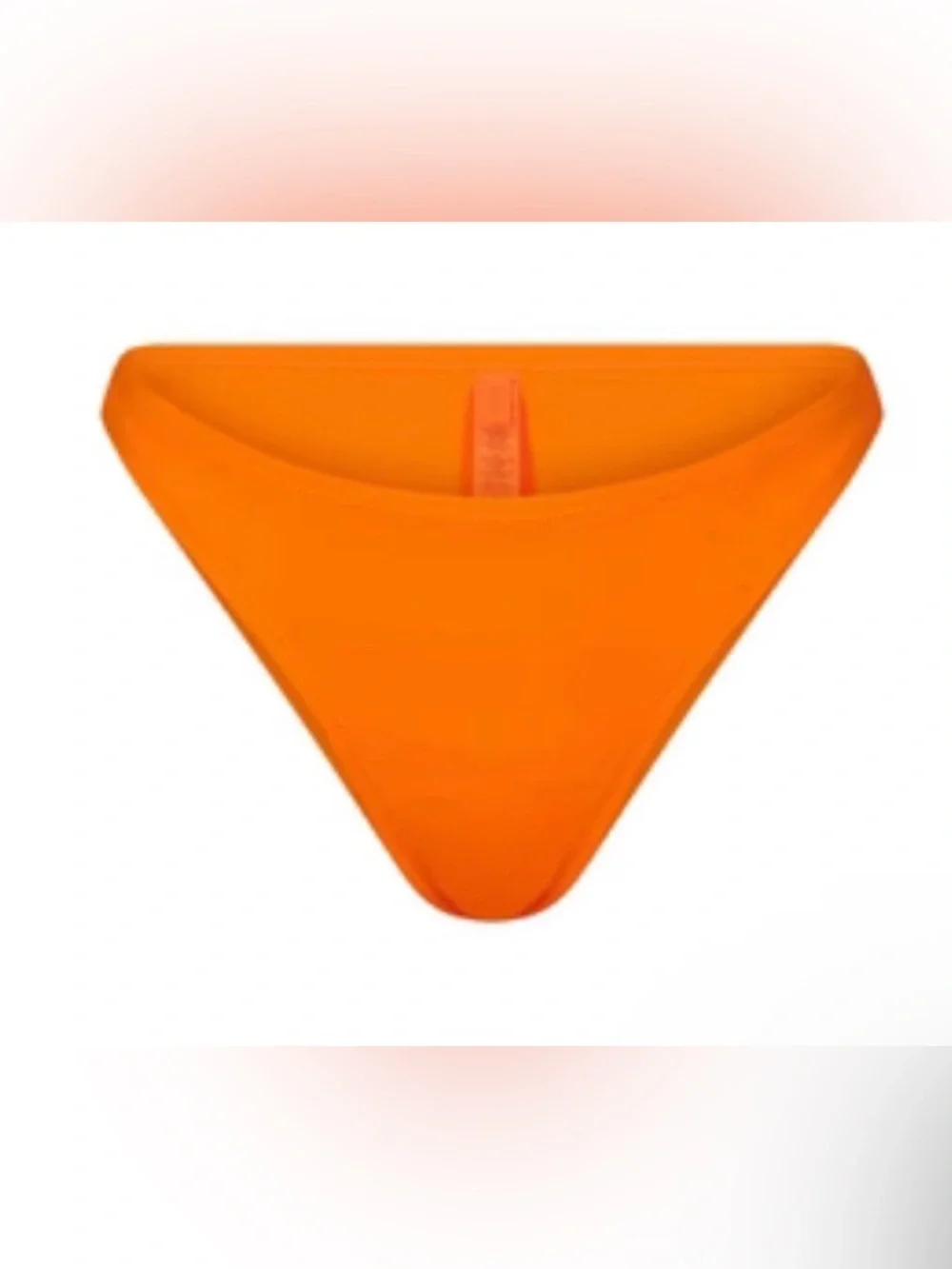 Skims Recycled Swim Mid Coverage Bottom Orange- 4X New with Tag